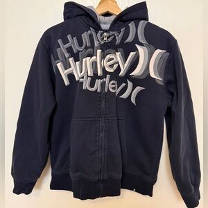 Hurley Navy Blue Zip-Up Hoodie